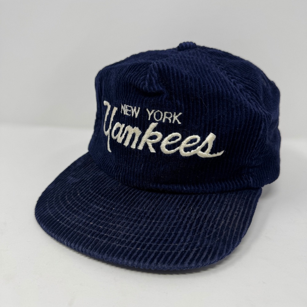 Vintage Sports Specialties New York Yankees Mens OSFA Navy Preowned Corduroy Hat